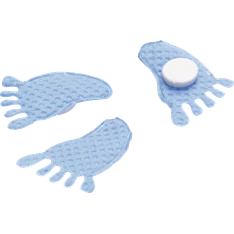 Knorr Prandell Babyfeet 2,5 cm 20 db kék polisztirol dekoráció