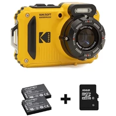 Kodak Pixpro WPZ2 vízálló/porálló/ütésálló digitális sárga fényképezőgép + 16Gb microSd + akkumulátor Kodak Pixpro WPZ2 vízálló/porálló/ütésálló digitális sárga fényképezőgép + 16Gb microSd + akkumulátor