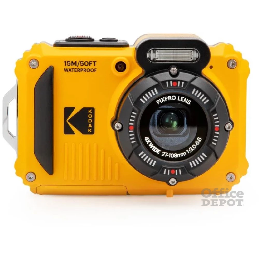 Kodak Pixpro WPZ2 vízálló/porálló/ütésálló digitális sárga  fényképezőgép + 16Gb microSd + akkumulátor