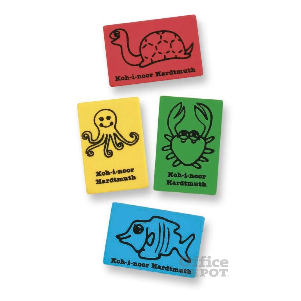 Koh-I-Noor 6200/60 tengeri állat mintás plasztik radír