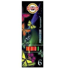 Koh-I-Noor 8741 Progresso Neon henger alakú 6db-os színesceruza készlet