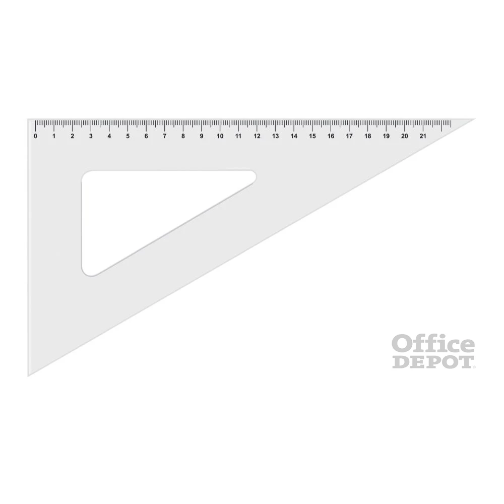 Koh-I-Noor 45fokos átlátszó háromszög vonalzó