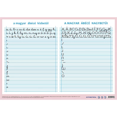 Könyöklő A magyar ábécé betűi/ munkaoldallal A3 alátét duo Könyöklő A magyar ábécé betűi/ munkaoldallal A3 alátét duo