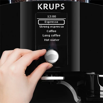 Krups EA829810 Latt`Espresso tejtartállyal fekete automata kávéfőző Krups EA829810 Latt`Espresso tejtartállyal fekete automata kávéfőző