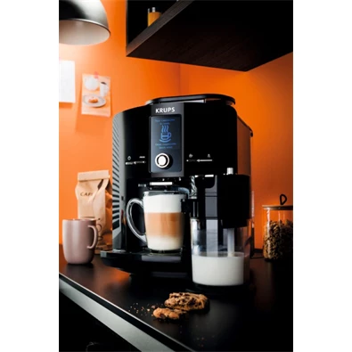 Krups EA829810 Latt`Espresso tejtartállyal fekete automata kávéfőző Krups EA829810 Latt`Espresso tejtartállyal fekete automata kávéfőző