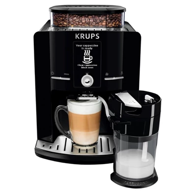 Krups EA829810 Latt`Espresso tejtartállyal fekete automata kávéfőző Krups EA829810 Latt`Espresso tejtartállyal fekete automata kávéfőző