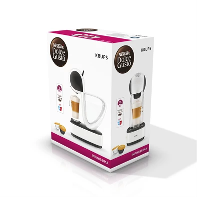Krups KP170131 Infinissima Dolce Gusto fehér kapszulás kávéfőző Krups KP170131 Infinissima Dolce Gusto fehér kapszulás kávéfőző
