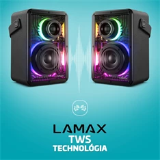 LAMAX CyberWave1 50W party hangszóró BeatBass® technológiával LAMAX CyberWave1 50W party hangszóró BeatBass® technológiával
