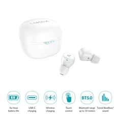 LAMAX Dots2 Touch TWS bluetooth fehér fülhallgató LAMAX Dots2 Touch TWS bluetooth fehér fülhallgató