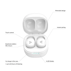 LAMAX Dots2 Touch TWS bluetooth fehér fülhallgató LAMAX Dots2 Touch TWS bluetooth fehér fülhallgató