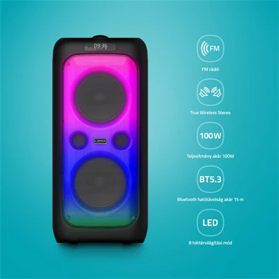 LAMAX PartyKing1 Plus 100W Party hangfal LAMAX PartyKing1 Plus 100W Party hangfal