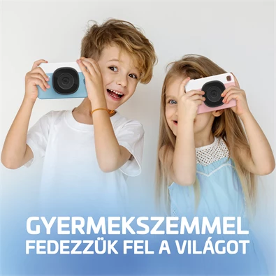 LAMAX PixelKid1 Blue Full HD 8MP kék gyerek fényképezőgép és kamera LAMAX PixelKid1 Blue Full HD 8MP kék gyerek fényképezőgép és kamera