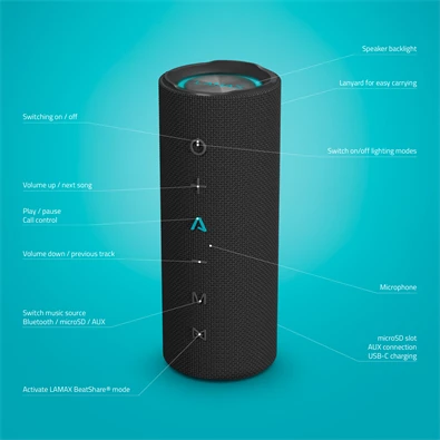 LAMAX Sounder2 Play bluetooth hangszóró LAMAX Sounder2 Play bluetooth hangszóró