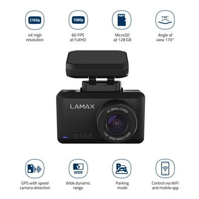 LAMAX T10 4K GPS autós menetrögzítő kamera LAMAX T10 4K GPS autós menetrögzítő kamera