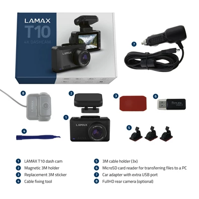 LAMAX T10 4K GPS autós menetrögzítő kamera LAMAX T10 4K GPS autós menetrögzítő kamera