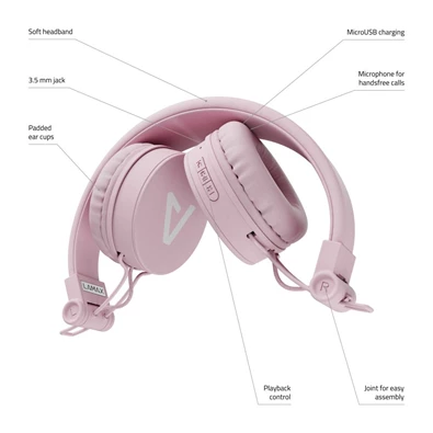 LAMAX blaze2 bluetooth rózsaszín fejhallgató LAMAX blaze2 bluetooth rózsaszín fejhallgató