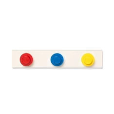 LEGO Fali akasztóállvány, piros, kék, sárga LEGO Fali akasztóállvány, piros, kék, sárga