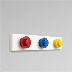 LEGO Fali akasztóállvány, piros, kék, sárga LEGO Fali akasztóállvány, piros, kék, sárga
