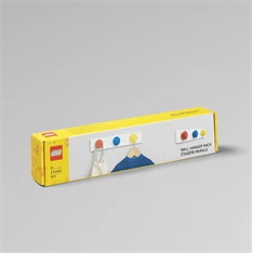 LEGO Fali akasztóállvány, piros, kék, sárga LEGO Fali akasztóállvány, piros, kék, sárga