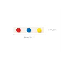 LEGO Fali akasztóállvány, piros, kék, sárga LEGO Fali akasztóállvány, piros, kék, sárga
