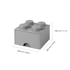LEGO Fiókos tárolódoboz 2x2, szürke LEGO Fiókos tárolódoboz 2x2, szürke