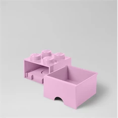 LEGO Fiókos tárolódoboz 2x2, világosrózsaszín