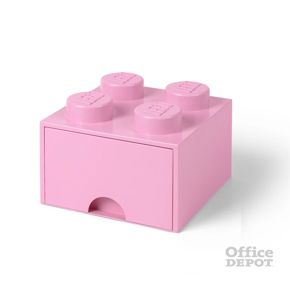 LEGO Fiókos tárolódoboz 2x2, világosrózsaszín