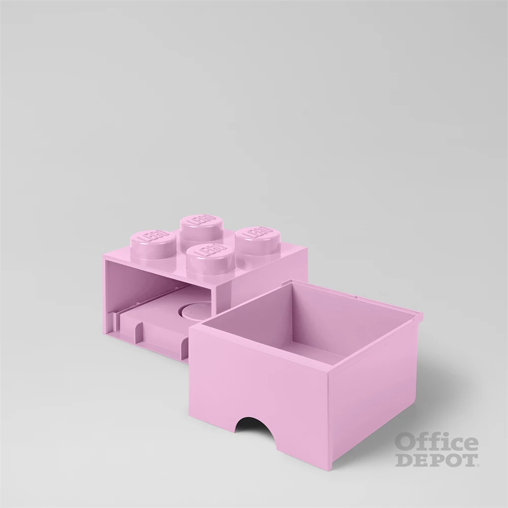 LEGO Fiókos tárolódoboz 2x2, világosrózsaszín