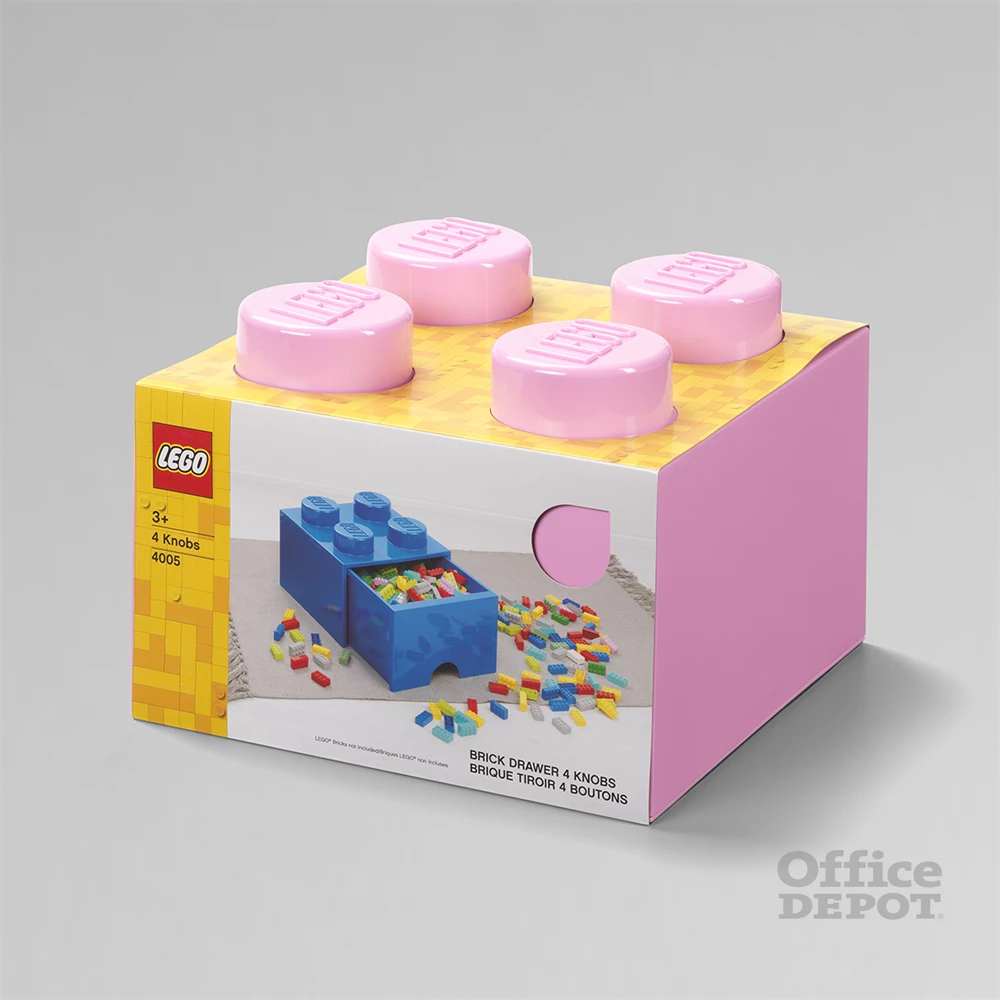 LEGO Fiókos tárolódoboz 2x2, világosrózsaszín