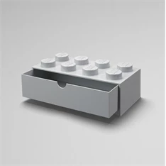 LEGO Fiókos tárolódoboz 2x4,kicsi, szürke