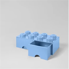 LEGO Fiókos tárolódoboz 2x4, világoskék