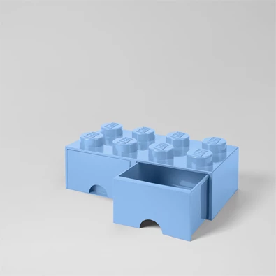 LEGO Fiókos tárolódoboz 2x4, világoskék