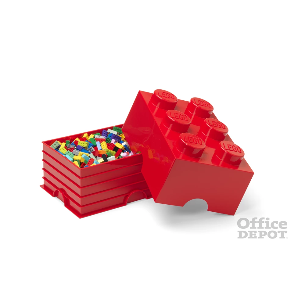 LEGO Tárolódoboz, piros (12,1 literes)