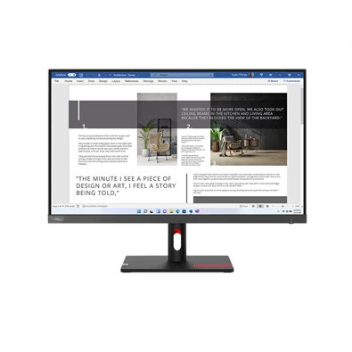 Lenovo 27" S27i-30 ThinkVision FHD IPS 100Hz VGA/HDMI fekete monitor