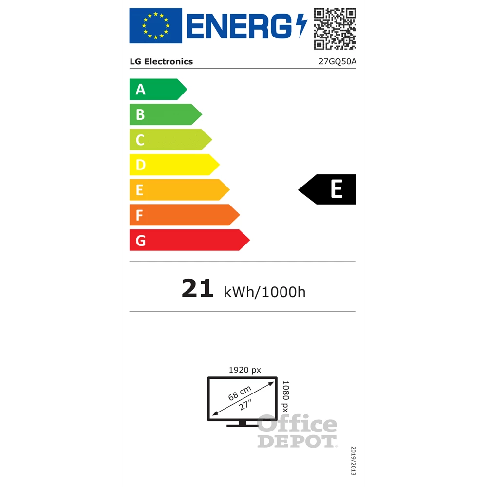 LG 27" 27GQ50A-B.AEUQ FHD VA 165Hz HDMI/DP gamer monitor