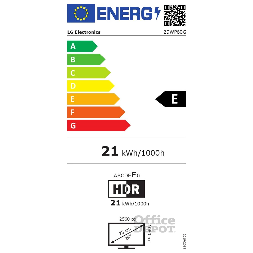 LG 29" 29WP60G-B UW-FHD IPS HDMI/DP fekete gamer monitor