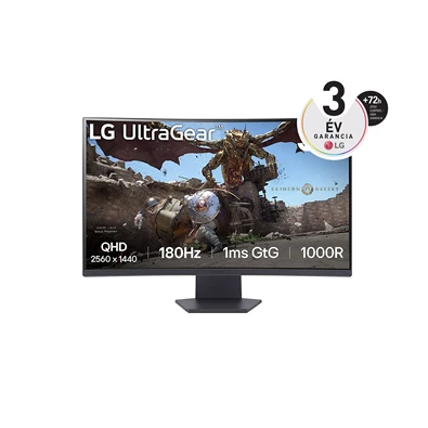 LG 32" 32GS60QC-B QHD VA 180Hz HDMI/DP ívelt gamer monitor LG 32" 32GS60QC-B QHD VA 180Hz HDMI/DP ívelt gamer monitor