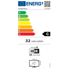 LG 34" 34GX900A-B.AEU WQHD OLED 240Hz HDMI/DP/USB/USB-C ívelt gamer monitor