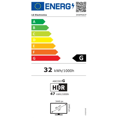LG 34" 34WP65CP UWQHD VA 160Hz HDMI/DP ívelt gamer monitor LG 34" 34WP65CP UWQHD VA 160Hz HDMI/DP ívelt gamer monitor