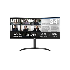 LG 34" 34WR55QK-B.AEU UWQHD VA 100Hz HDMI/DP/USB/USB-C ívelt monitor LG 34" 34WR55QK-B.AEU UWQHD VA 100Hz HDMI/DP/USB/USB-C ívelt monitor