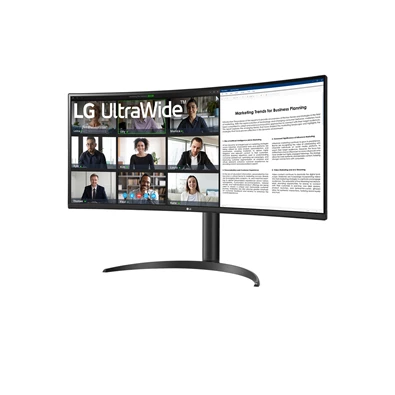 LG 34" 34WR55QK-B.AEU UWQHD VA 100Hz HDMI/DP/USB/USB-C ívelt monitor LG 34" 34WR55QK-B.AEU UWQHD VA 100Hz HDMI/DP/USB/USB-C ívelt monitor