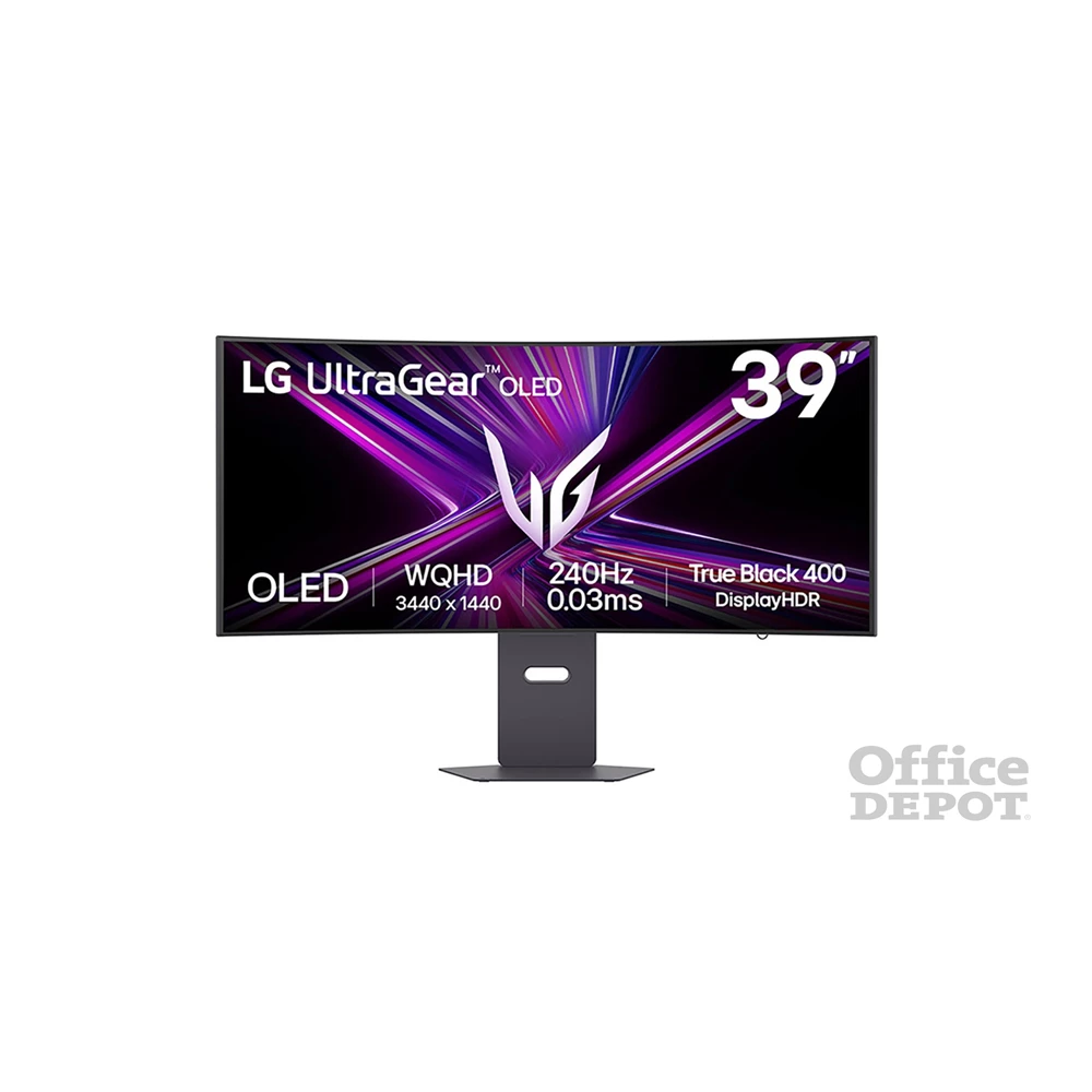 LG 39" 39GX900A-B.AEU UltraGear WQHD OLED 240Hz DP/HDMI/USB/USB-C ívelt gamer monitor