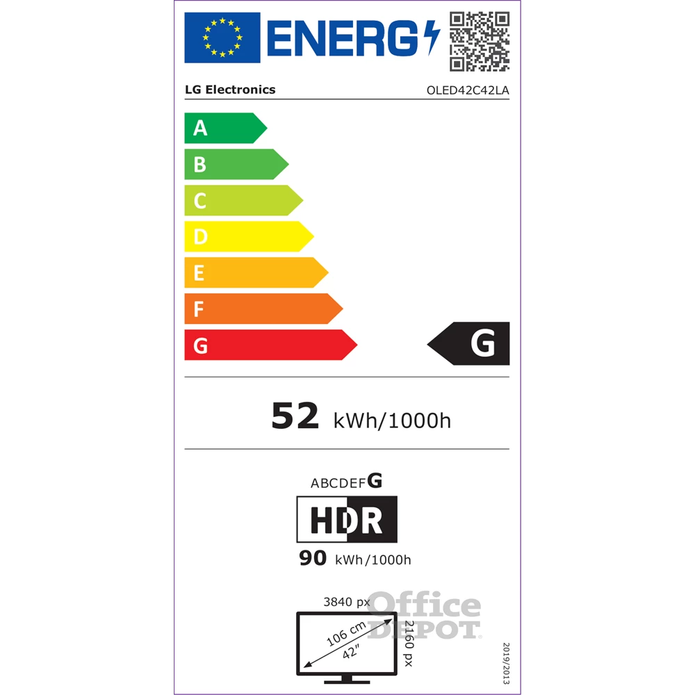LG 42" OLED42C42LA 4K UHD Smart OLED evo TV