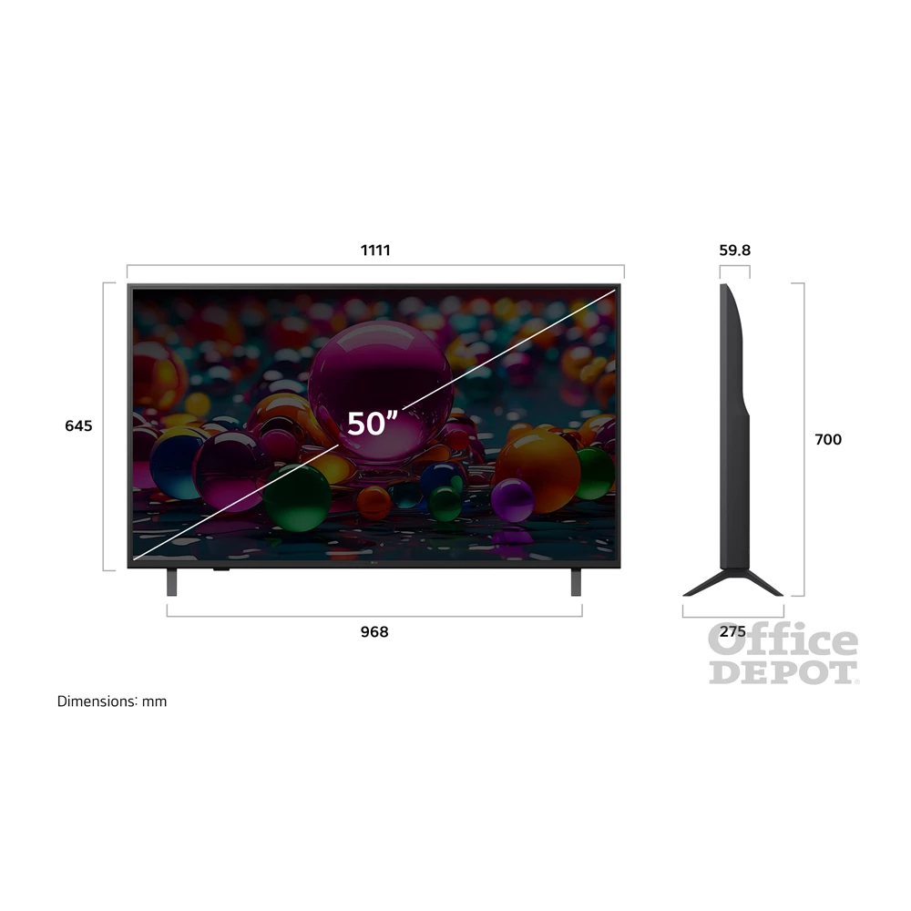 LG 50" 50UA75003LA 4K UHD AI Smart TV