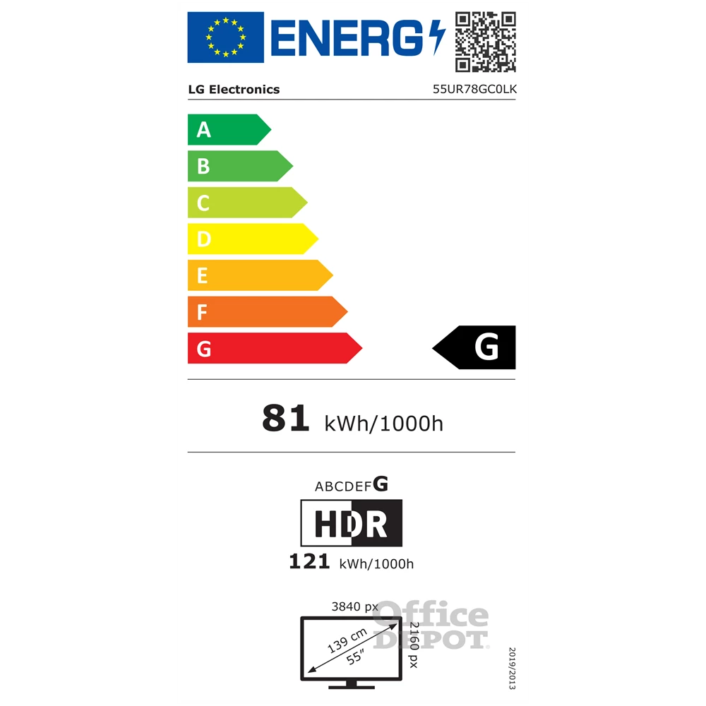 LG 55" 55UR78GC0LK 4K UHD Smart LED TV
