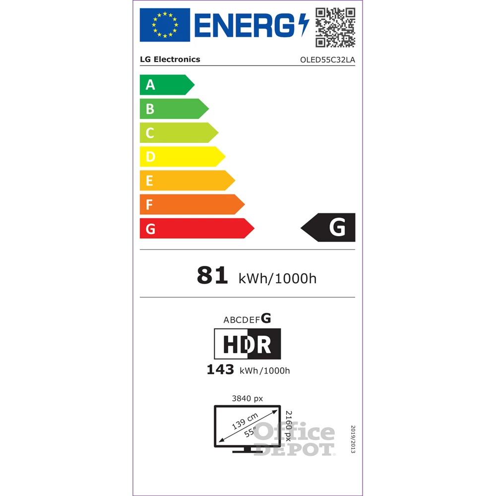 LG 55" OLED55C32LA 4K UHD OLED evo TV