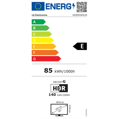 LG 65" 65QNED80A3A 4K UHD AI Smart QNED TV LG 65" 65QNED80A3A 4K UHD AI Smart QNED TV