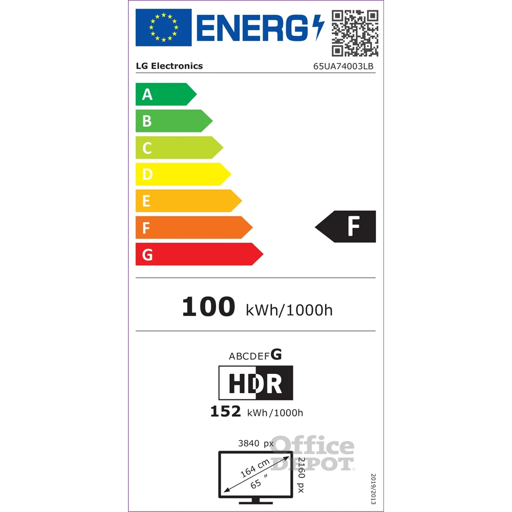 LG 65" 65UA74003LB 4K UHD AI Smart TV (Újracsomagolt)