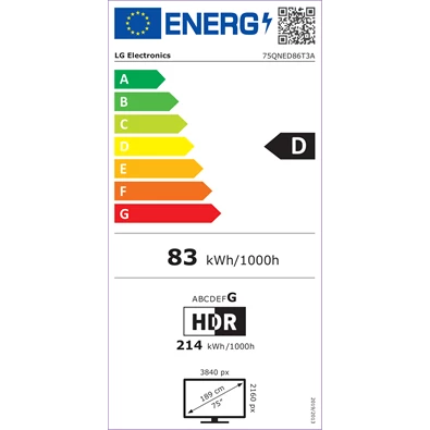LG 75" 75QNED86T3A 4K UHD HDR Smart QNED TV LG 75" 75QNED86T3A 4K UHD HDR Smart QNED TV