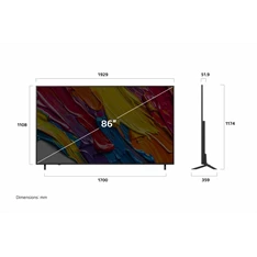 LG 86" 86QNED82A3B 4K UHD AI Smart QNED TV (Újszerű)